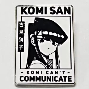 Komi Can't Communicate Enamel Pin, Japanese Anime Enamel Metal Pin